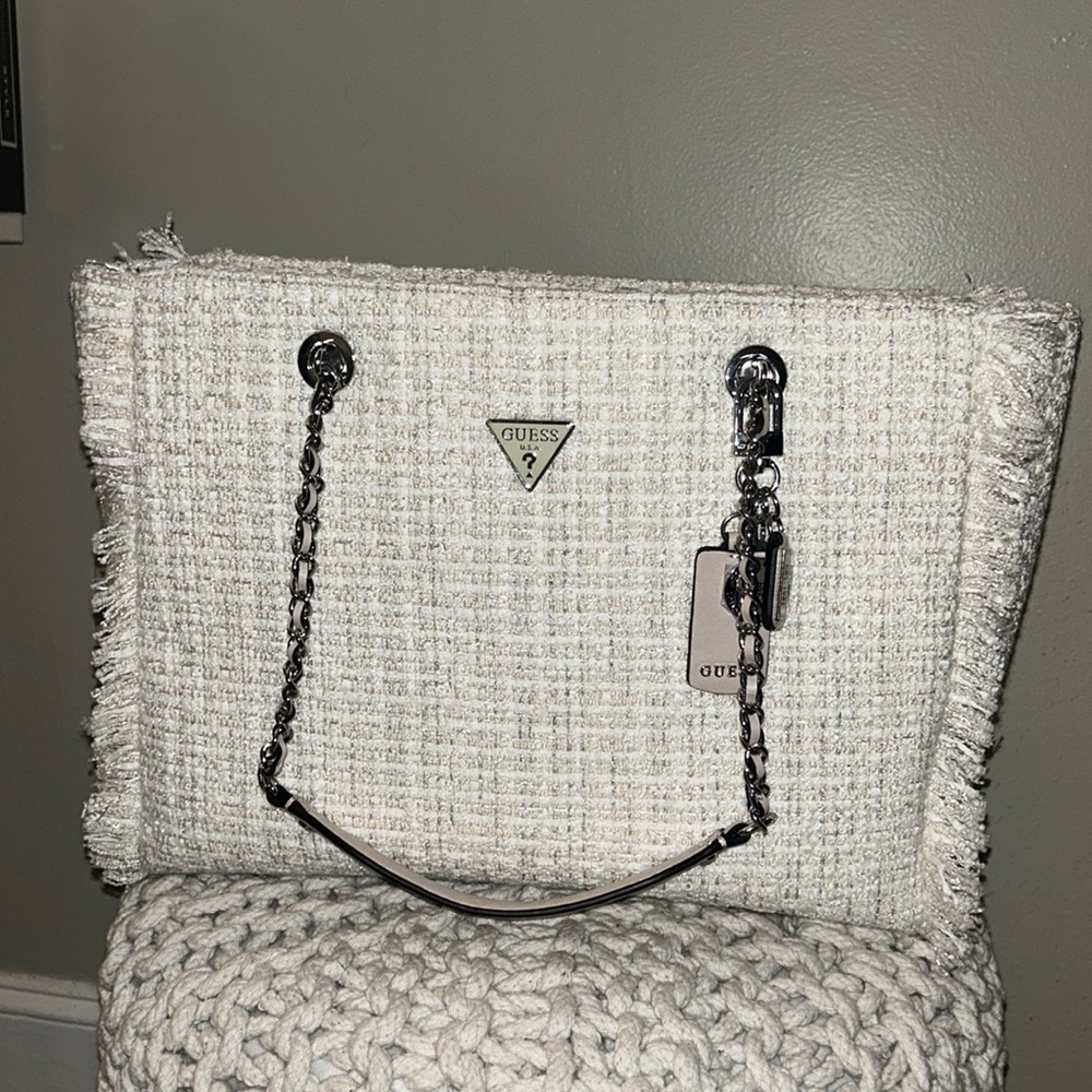 Cessily tweed tote Guess bag